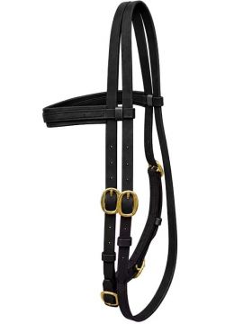 Race Head Bridle, Brass Buckles - Markey
